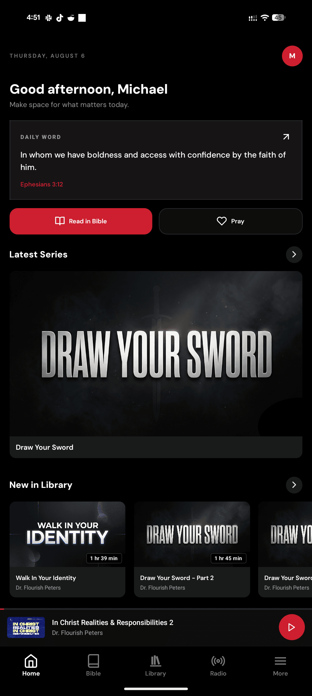The LOGIC Lounge home screen